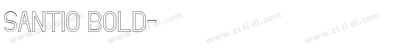 Santio Bold字体转换